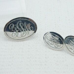 Vitnage Sterling Silver Pin Earring Set
